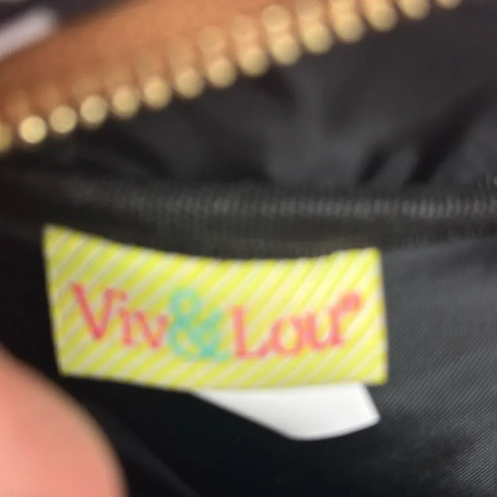 VIV & LOU Spotted Lauren Backpack S Hot Pink Chenille Patch Back Pack
